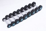 Гантели в уретане LIVEPRO Studio Dumbbells 6 кг, черный/синий