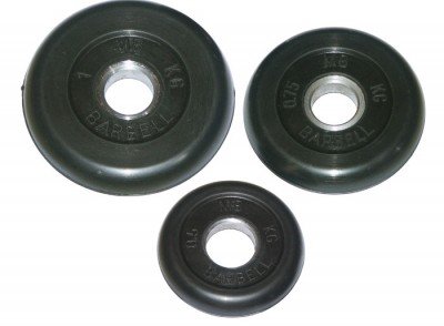 Блин "Стандарт" обрезиненный черный MB 20 кг, втулка 30 мм Блин "Стандарт" обрезиненный черный MB 20 кг, втулка 30 мм