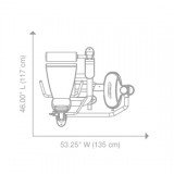 Разгибание ног сидя ROC-IT Hoist RS-1401 матовый черный/черный