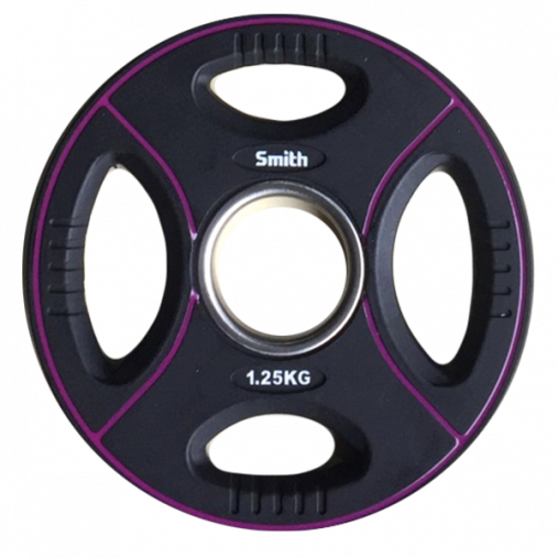 Диск для штанги Smith PUWP12-1,25 полиуретановый, 1,25кг Диск для штанги Smith PUWP12-1,25 полиуретановый, 1,25кг