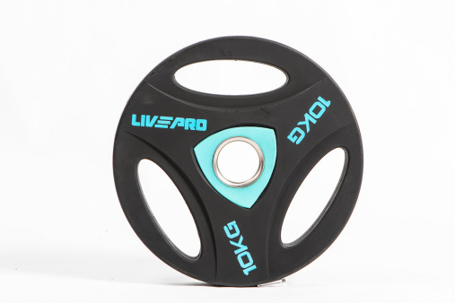Набор олимпийских дисков 51 мм LIVEPRO Urethane Training 1,25-25 кг (157,5 кг) с хватами
