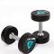 Гантели в уретане LIVEPRO Premium Urethane Dumbbells 42 кг, черный/синий